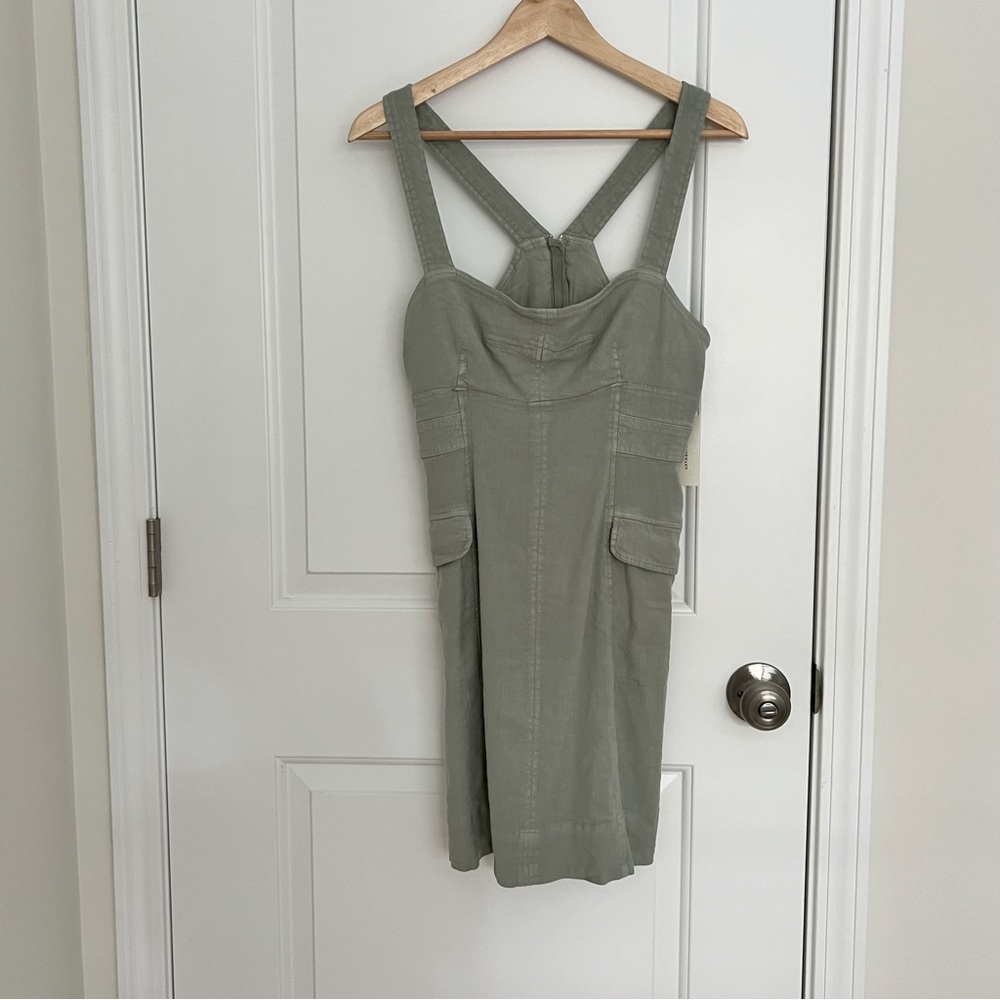 Anthropologie Light Gray Mini Dress - Picture 3 of 9